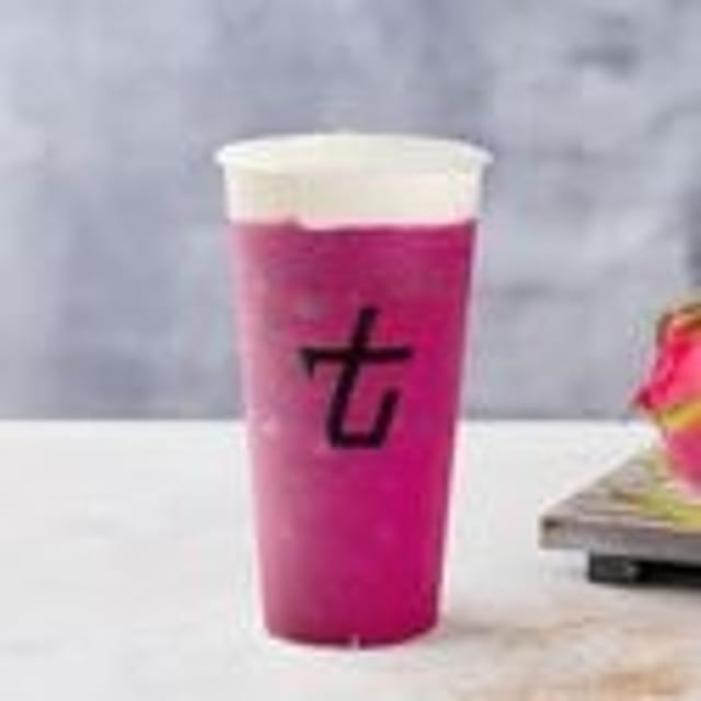 Dragon Fruit Tea with Foam (芝士火龙果).
